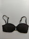 Crool Padded Underwire Bikini Bra with Detachable Straps Black