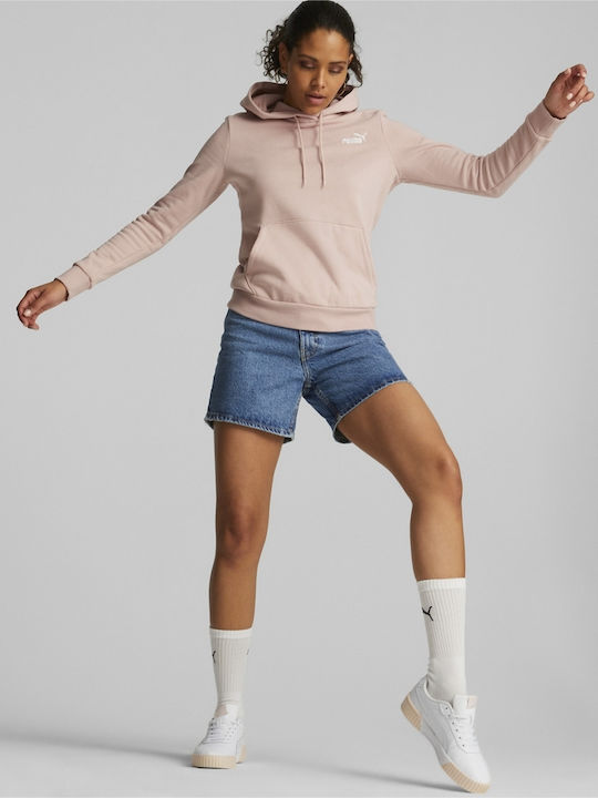 PUMA Ess Women's Sweatshirt Hooded Pink