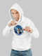 Sonic hoodie with hood - WHITE