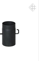 Kratki Chimney Pipe Throttle Metallic 160mm Black