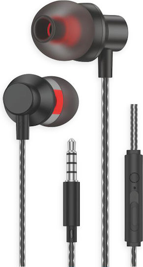 Leewello EJ-061 In-ear Handsfree με Βύσμα 3.5mm Μαύρο