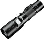 Superfire Rechargeable Flashlight LED Waterproof IP43 with Maximum Brightness 650lm A2 mini