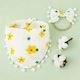 Morven Bandana material textil cu buton Alb / G...