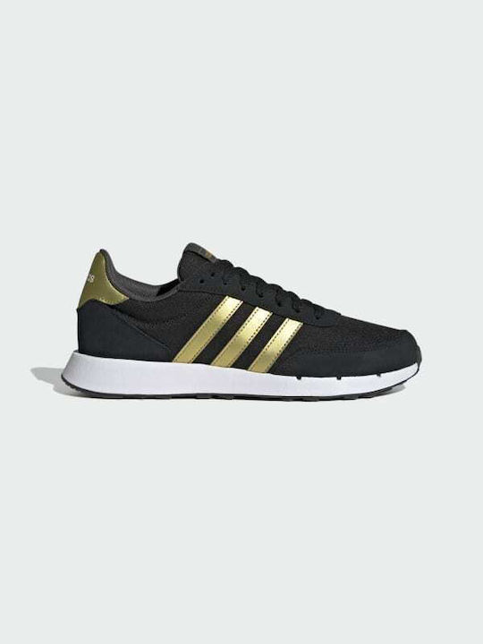 Adidas Run 60s 2.0 Γυναικεία Sneakers Core Black / Gold Metallic / Grey Six