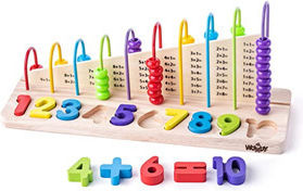 Woody Toys Άβακας με Μαθηματικά Abac din Lemn pentru 2+ Ani