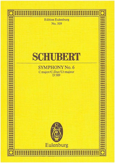 Editions Eulenburg Symphony Nr.6 in C Major D589 (Pocket Score) EDE.2372.0158