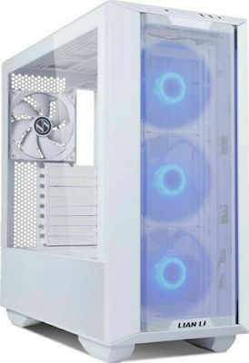 Lian Li Lancool III RGB Gaming Midi Tower Κουτί Υπολογιστή με Πλαϊνό Παράθυρο Λευκό