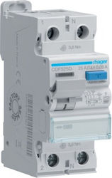 Hager Реле Изтичане На Земя 2x25A 230V