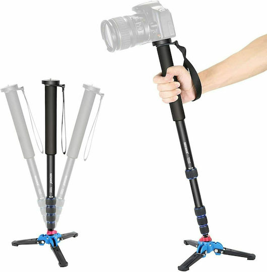 Neewer Extendable Camera Monopod With Foldable Tripod Support Base 10091158