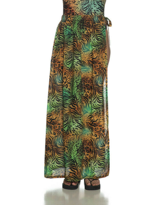 4GIVENESS Dappled Skirt With Jungle Print