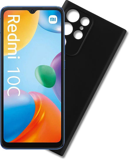 Volte-Tel Back Cover Σιλικόνης Μαύρο (Redmi 10C)