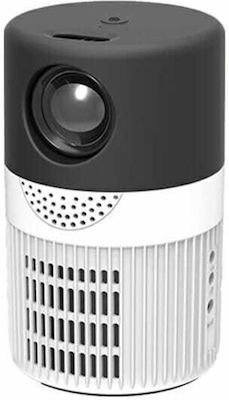 YT400 Mini Projector with Built-in Speakers White