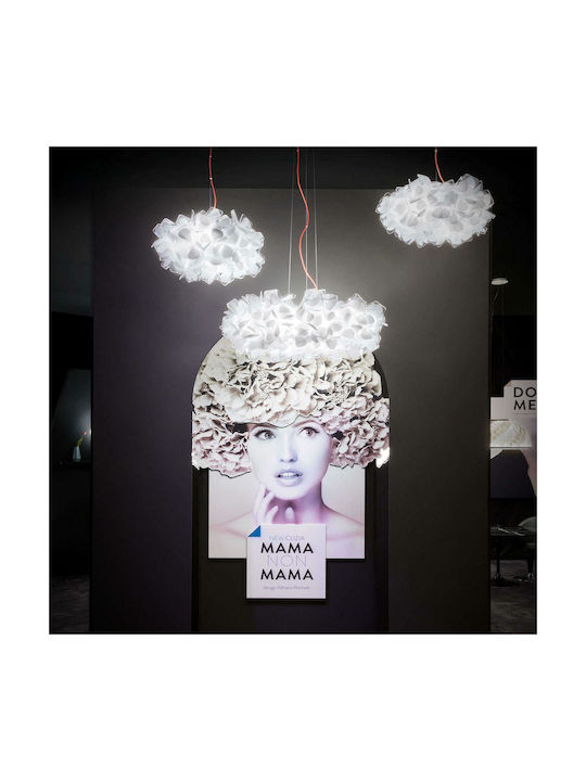 Slamp Clizia Suspension M Mama Non Mama Pendant Light White with Socket E27 53cm