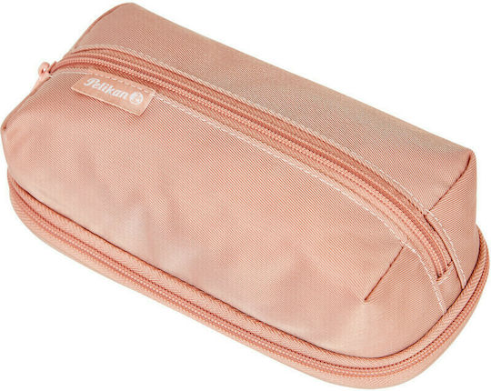 Pelikan Quattro Twill Rose Pencil Case Barrel with 2 Compartments Somon