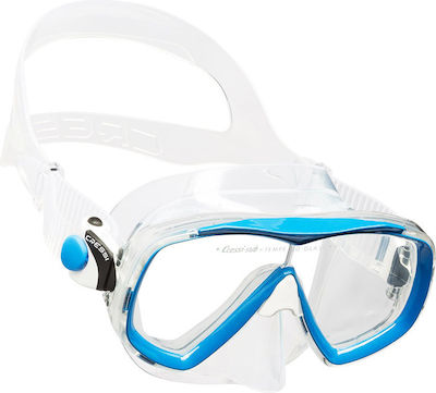 CressiSub Silicone Diving Mask Estrella Clear/Blue CR.DN340020