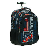 Back Me Up No Fear Blue Core Σχολική Τσάντα Τρόλεϊ Δημοτικού σε Μπλε χρώμα