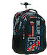 Back Me Up No Fear Blue Core School Bag Trolley Elementary, Elementary in Blue color