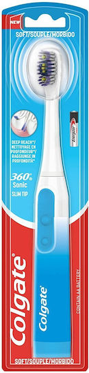 Colgate 360 Sonic Slim Tip Periuță de dinți electrică Cu baterii Albastru