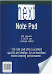 Next 01114-3 Notebook Block 80 Sheets A4 Ruled Blue