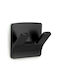 Inofix Double Wall-Mounted Bathroom Hook ​6x3.2cm Black