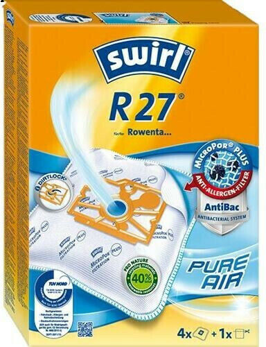 Swirl R27 Vacuum Cleaner Bags 4pcs Compatible with Vacuum Cleaner Rowenta