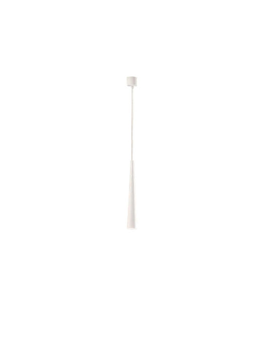 Ondaluce Noa Μοντέρνο Κρεμαστό Φωτιστικό Μονόφωτο με Ντουί GU10 σε Λευκό Χρώμα