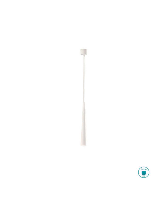 Ondaluce Noa Pendant Light White with Socket GU10 6cm