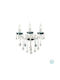 Ondaluce Damasco Classic Lamp Wall with Socket E14 Green 35x30cm