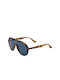 Lecce Sunglasses with Tartarooga / Light Blue Tartaruga Plastic Frame and Blue Lens 07-25966-Tartarooga-Light Blue