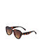 Cavour Women's Sunglasses with Tartarooga Brown Tartaruga Plastic Frame and Brown Gradient Lens 01-7165-1