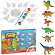 ToyMarkt Malsets mit Dinosauriern 40x26cm