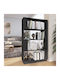 Bibliothek Grau 80x25x132cm