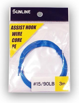 Sunline Assist Hook Wire Core Нишка за риболов Дължина 3м