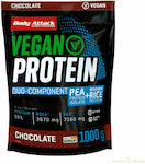 Body Attack Vegan Protein Gluten Free with Flavor Chocolate 1kg