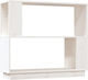 Floor Solid Wood Bookcase White 80x25x70cm