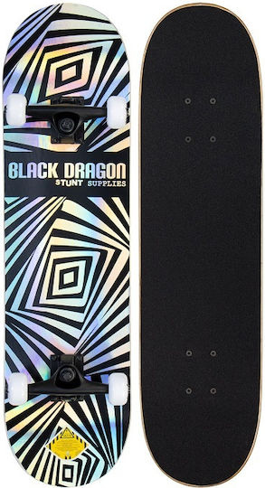 Black Dragon Prism Blox MLT Complete Shortboard 7.87" Multicolour