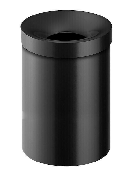 Sanco Metallic Toilet Bin 12lt Black