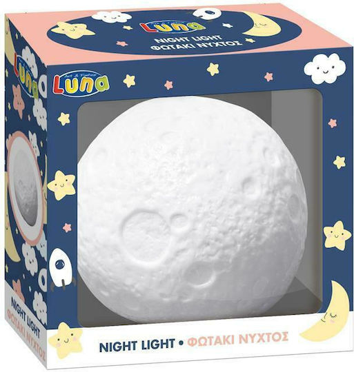 Luna Battery Planet Nursery Night Light