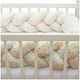 New Baby Harmony Crib Bumpers Braided Inside White 19x210cm