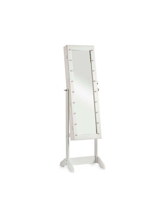 Gift Decor Floor Mirror With White Wooden Frame 147x41cm