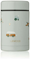 Liewood Baby Food Thermos Vehicles Stainless Steel Blue Mix 500ml