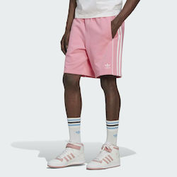 Adidas Rekive Αθλητική Ανδρική Βερμούδα Ροζ