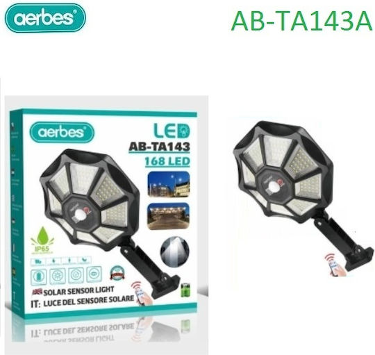 Aerbes Street Solar Light with Motion Sensor, Photocell and Remote Control IP65