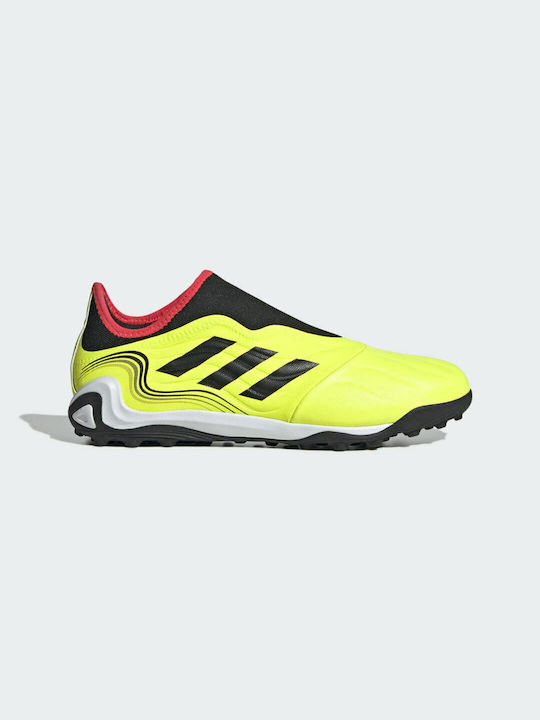 Adidas Sense.3 TF Χαμηλά Ποδοσφαιρικά Παπούτσια με Σχάρα Team Solar Yellow / Core Black / Solar Red