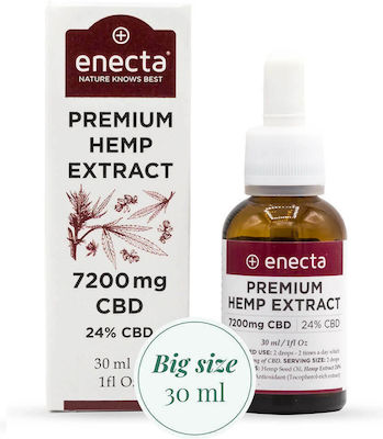 Enecta Premium Extract Öl Hanfprodukte (CBD) in Drops 7200mg mit 24% CBD 30ml