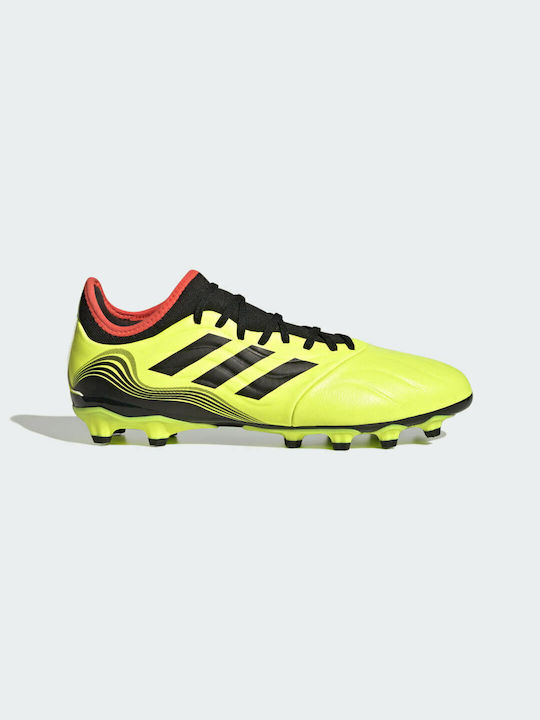 Adidas Sense.3 MG Χαμηλά Ποδοσφαιρικά Παπούτσια με Τάπες Team Solar Yellow / Core Black / Solar Red