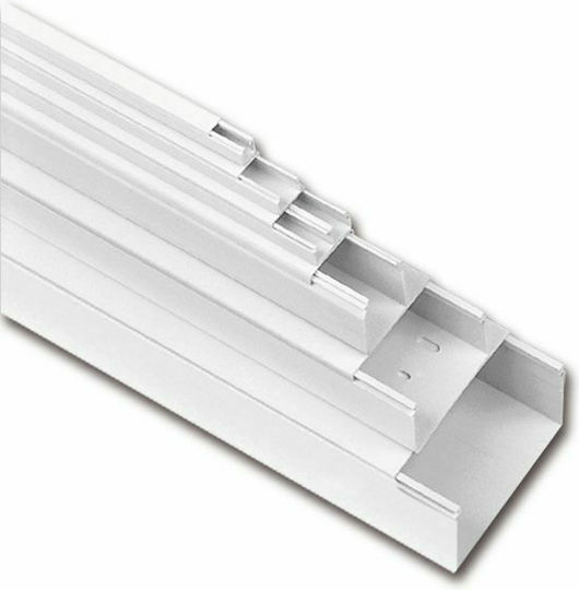 Viokar Канал за Кабели с перфорирана стойка от Пластмаса 80x40mm Бял 2м