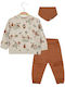 Energiers Kids Set with Pants Winter 3pcs Beige