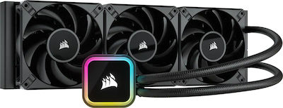 Corsair iCUE H150i RGB Elite Водно охлаждане на процесор Троен вентилатор 120мм за Socket AM4/AM5/1700/1200/115x