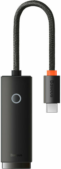 Baseus Lite Series Αντάπτορας Δικτύου USB-C με Ενσύρματη Σύνδεση Gigabit Ethernet